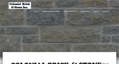 Desktop Screenshot of colonialbrickandstone.com
